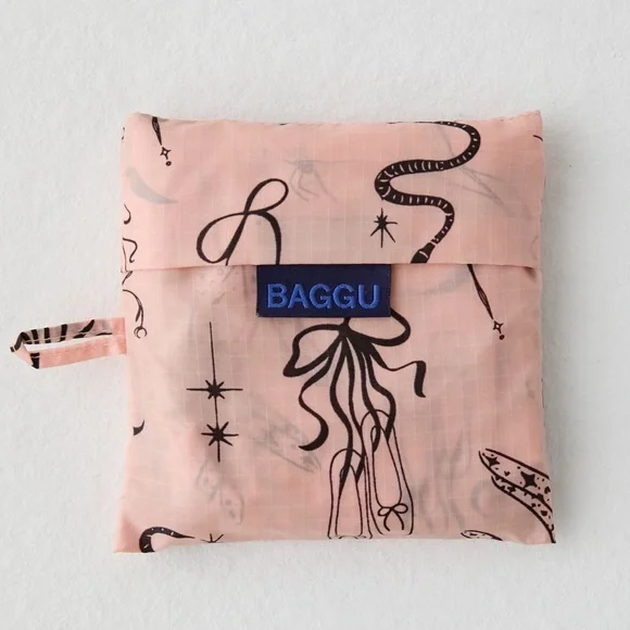BAGGU Packable Reusable Bag- Ballet Icons - Picture 2 of 5